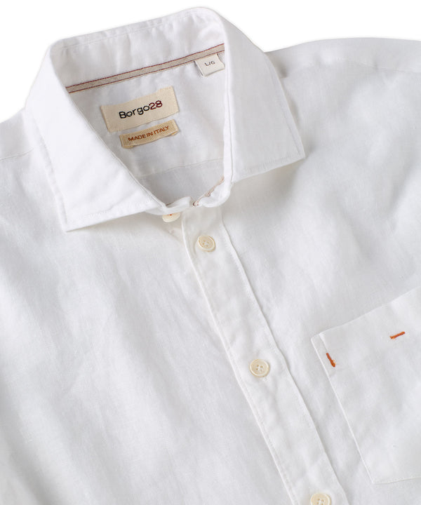 Long Sleeve Linen Sport Shirt - Borgo28