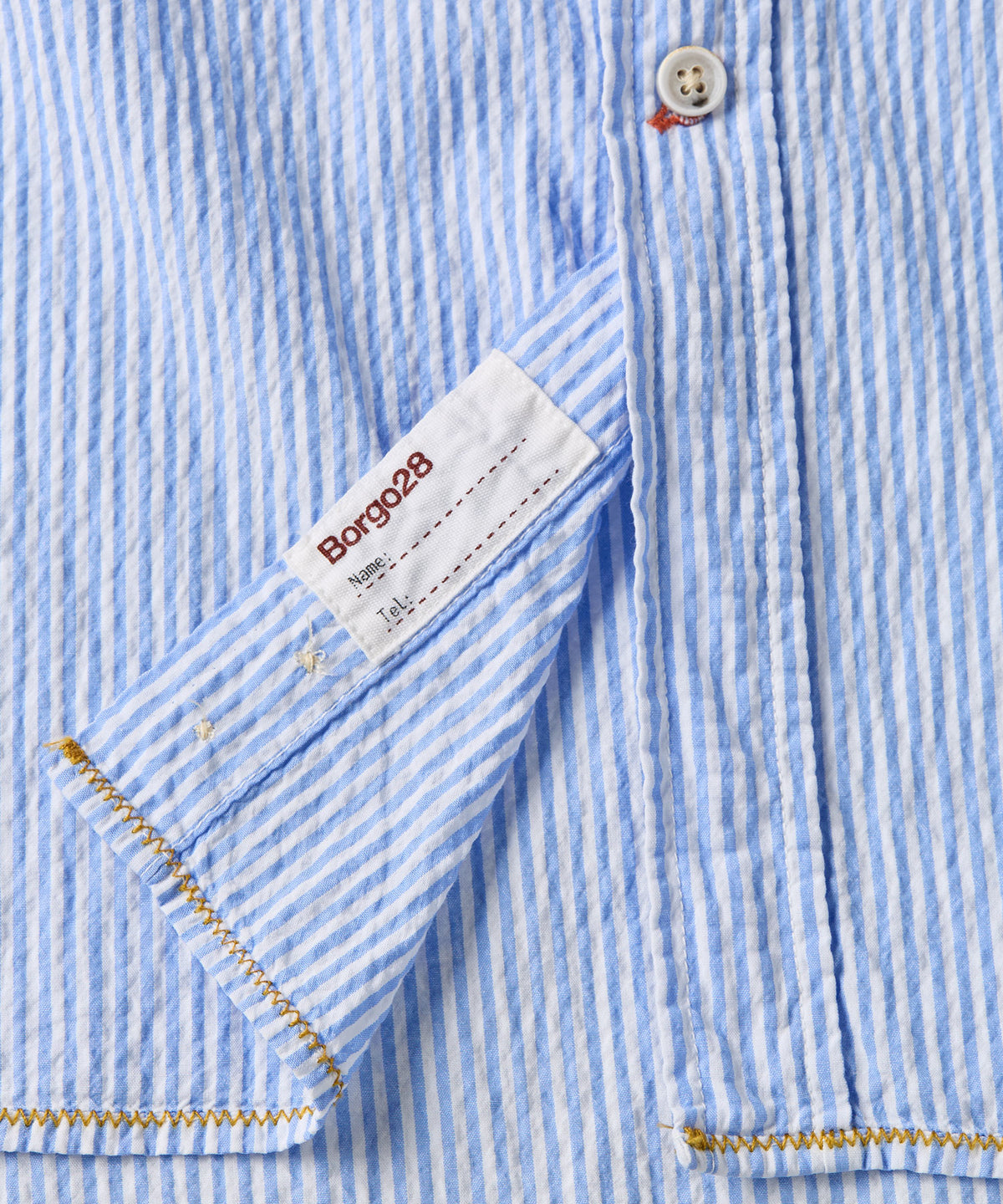 Seersucker Stripe Long-Sleeve Sport Shirt