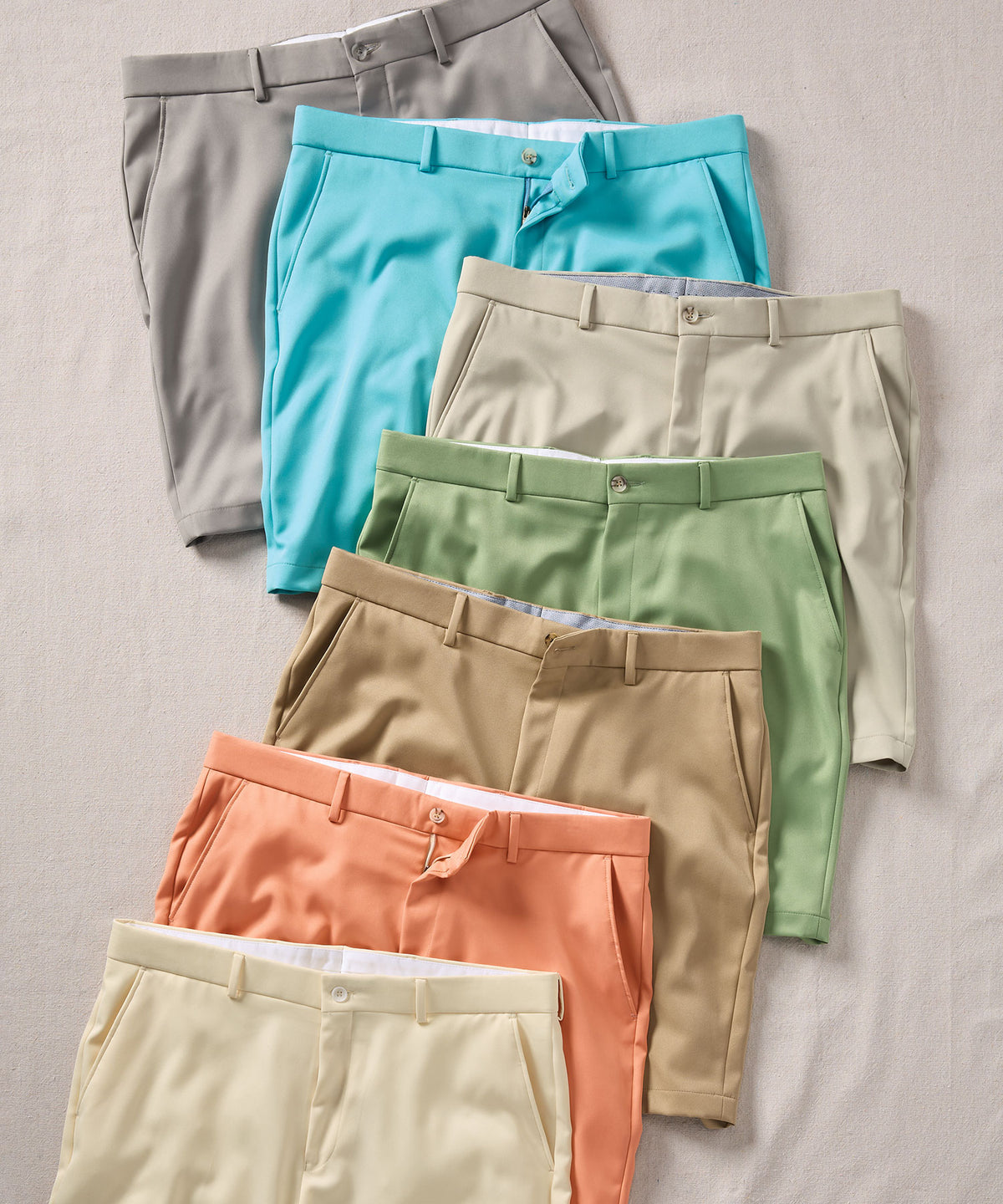 Micro Gab Flat Front Shorts