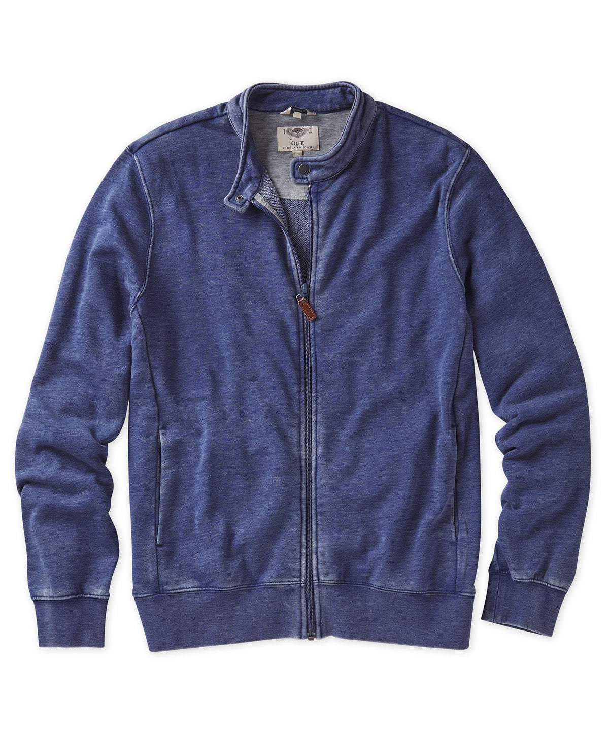 Burnout Knit Zip-Front Jacket