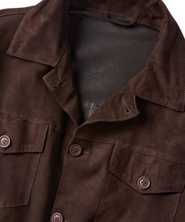 Goat Suede Shirt Jacket - Borgo28