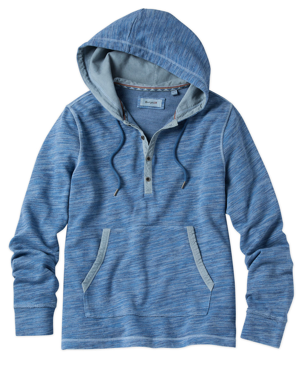 Space-Dyed Heathered Cotton Hoodie