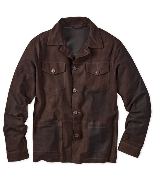 Goat Suede Shirt Jacket