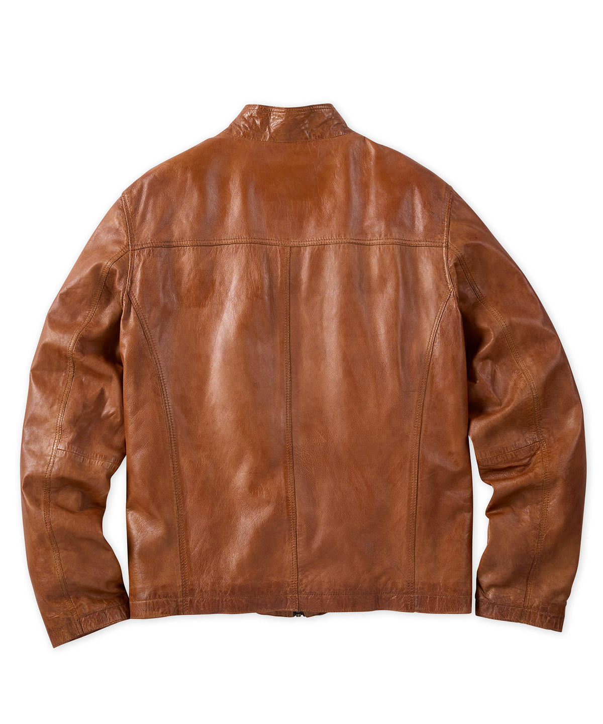 Lightweight Leather Bomber Jacket