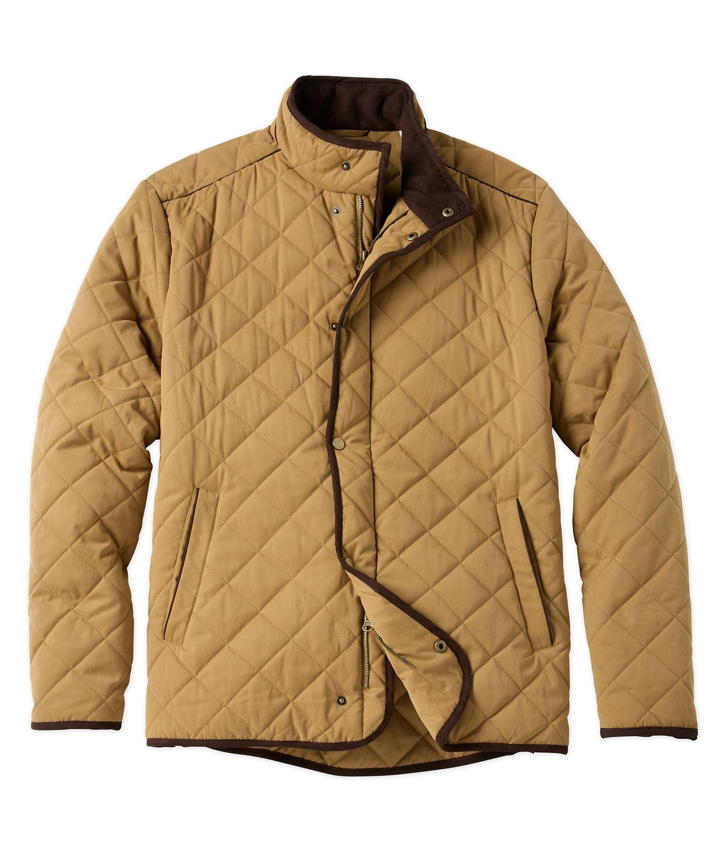 Brushed Poly-Nylon Quilted Jacket