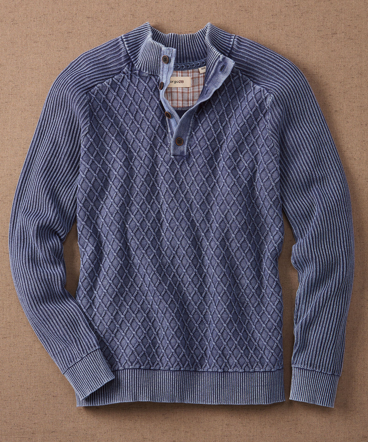 Button Mock Collar Sweater