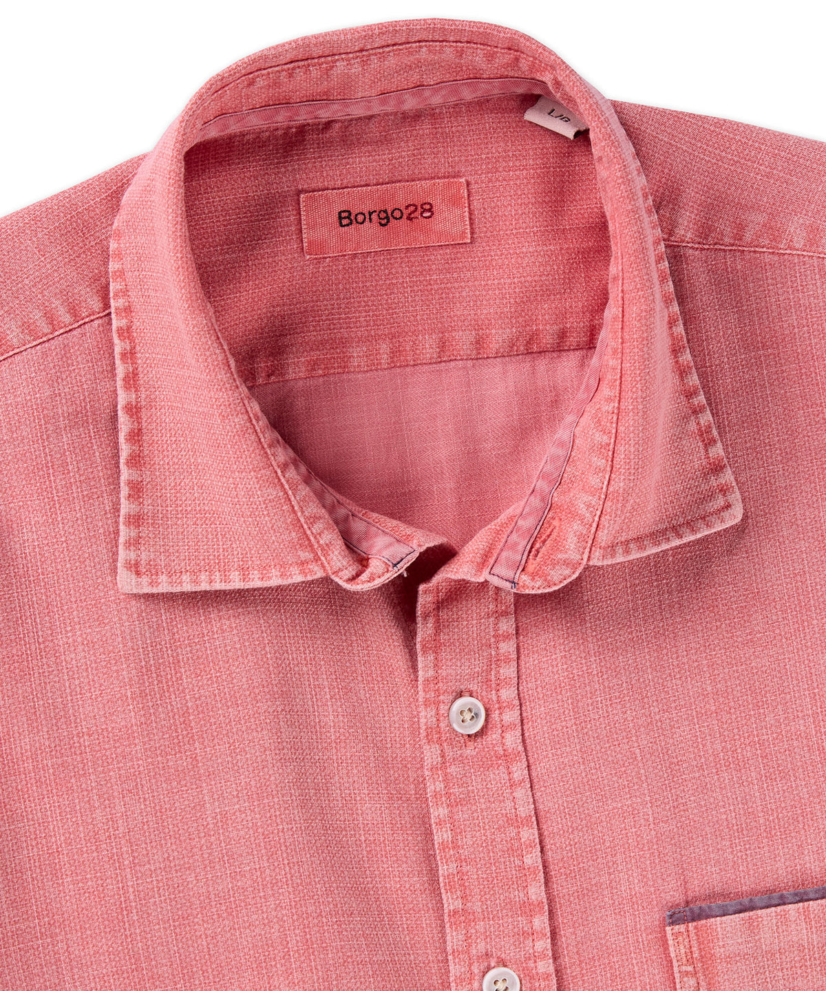 Micro Print Long Sleeve Sport Shirt