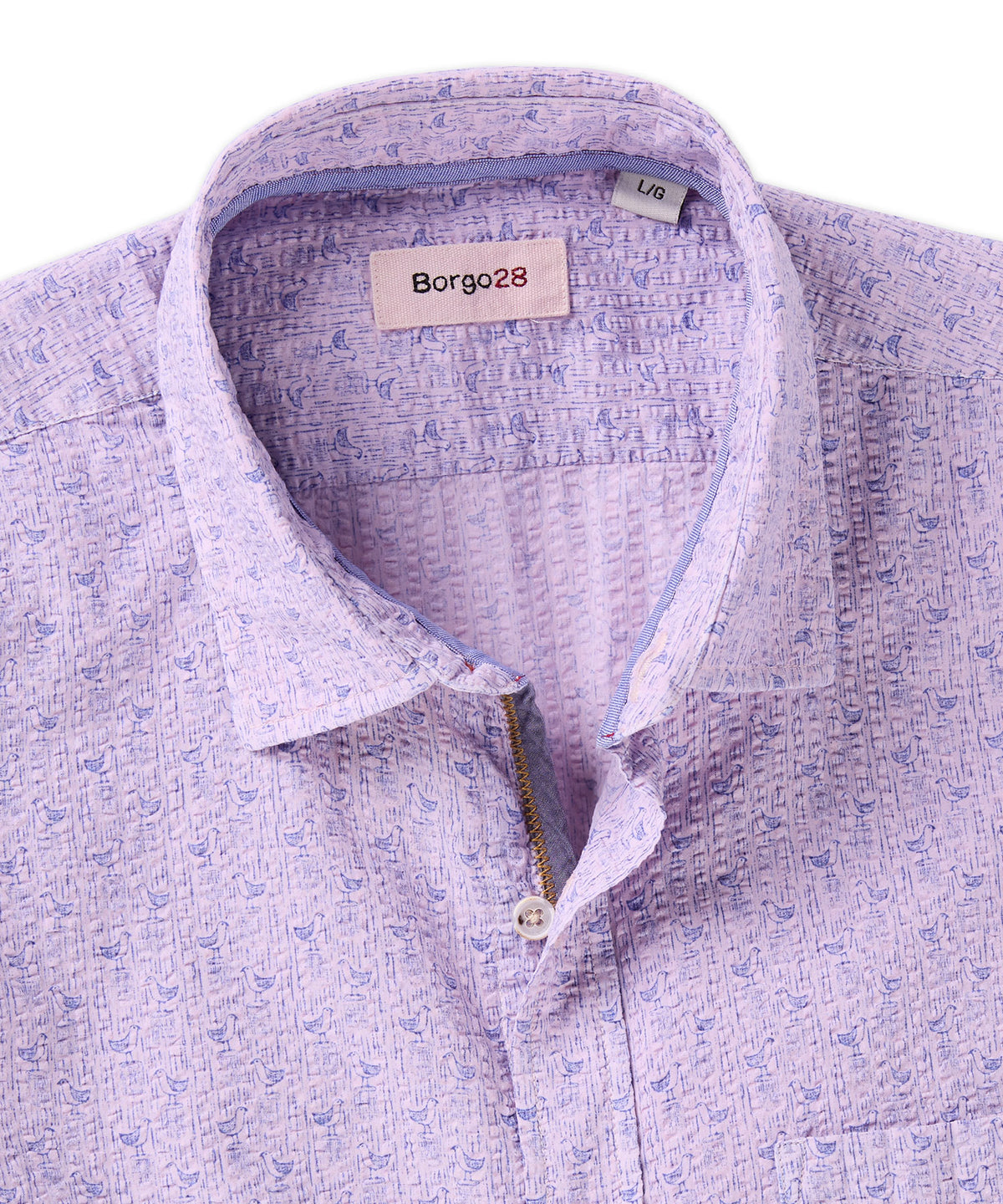 Early Bird Print Short Sleeve Sport Shirt