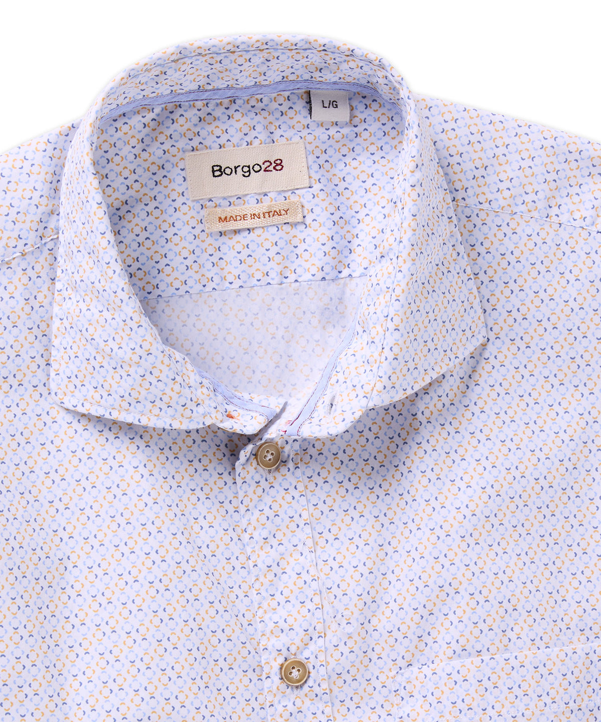 Music Floral Print Short Sleeve Sport Shirt