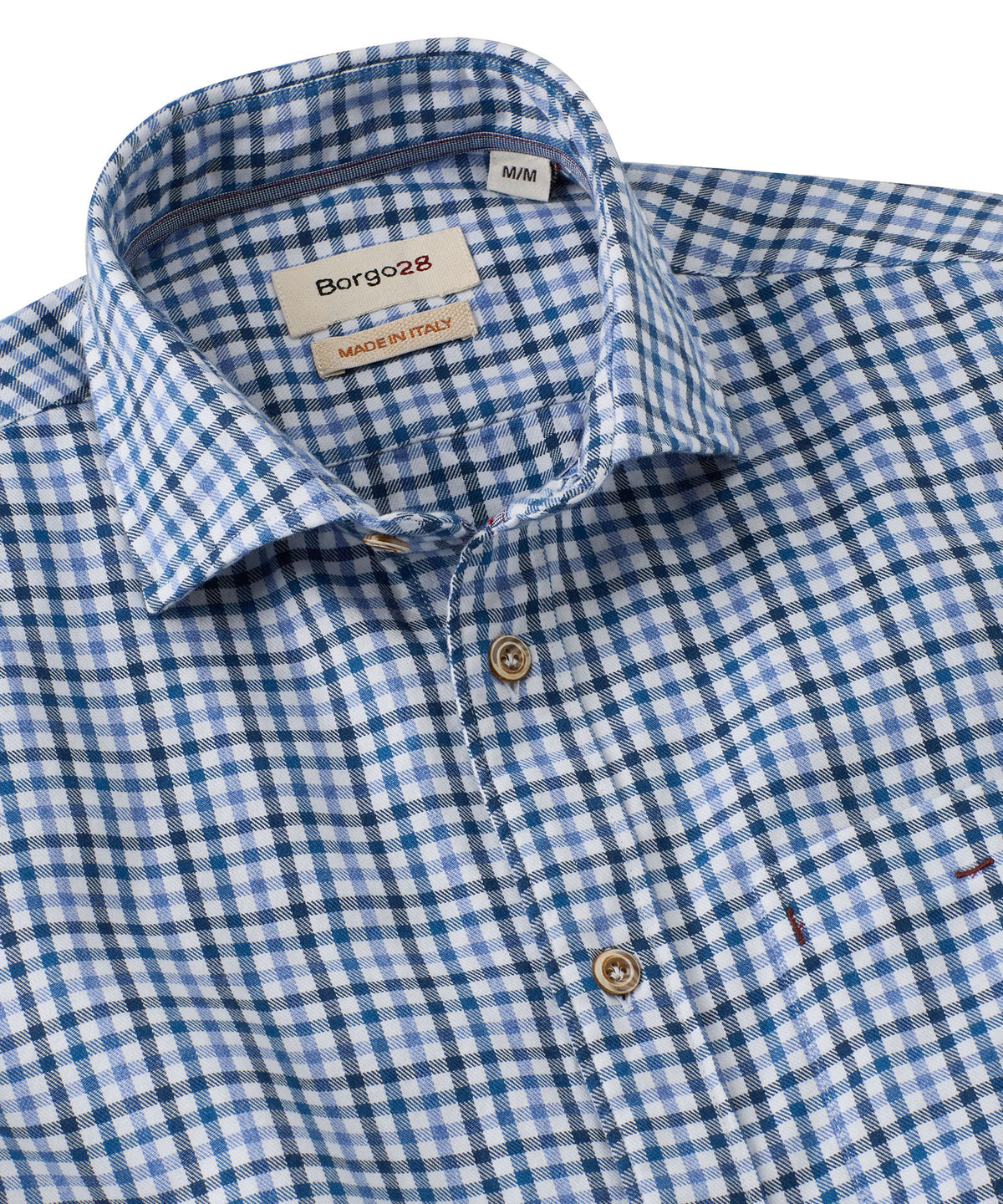 Combed Cotton Check Sport Shirt