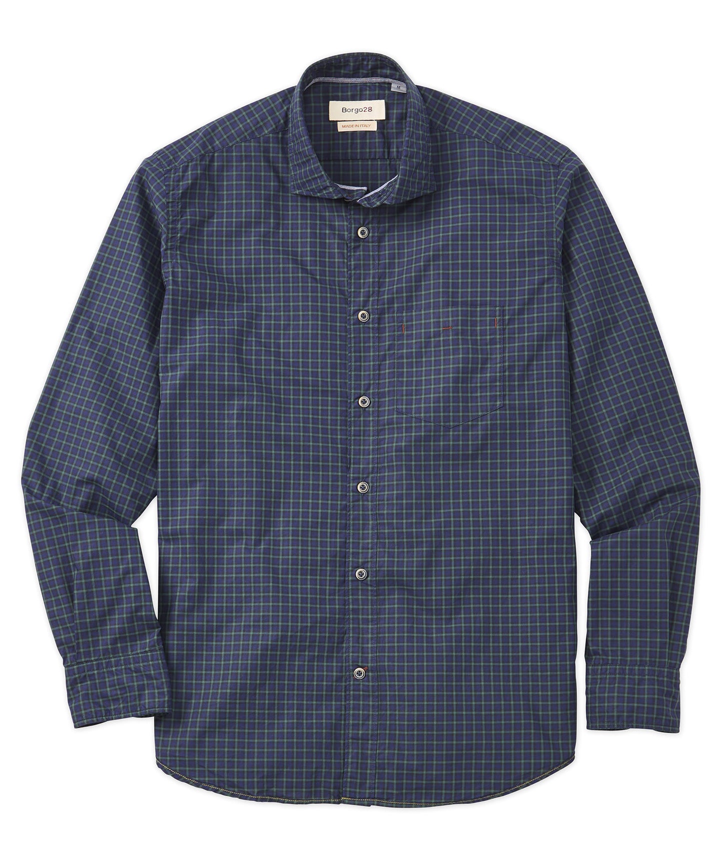 Combed Cotton Check Sport Shirt