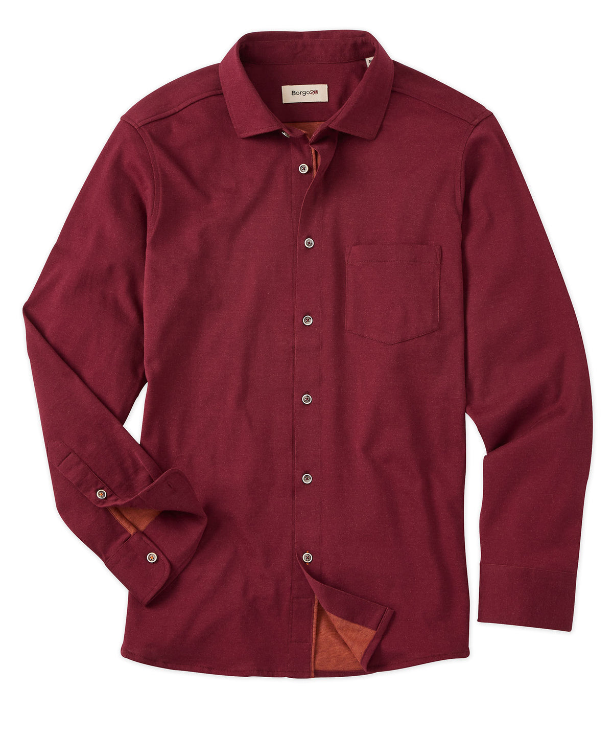 Knit Long-Sleeve Sport Shirt