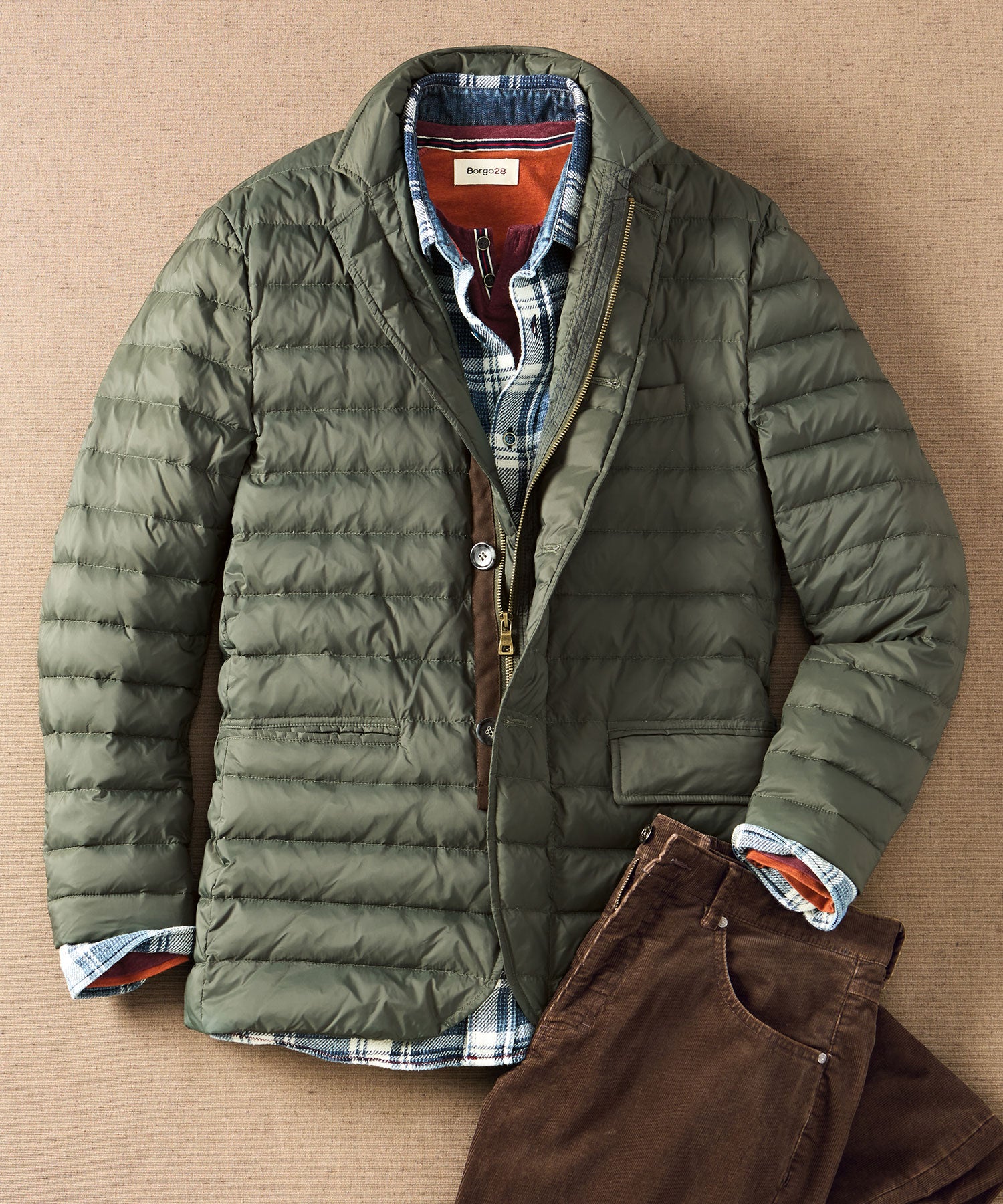 Quilted Down Puffer Jacket - Borgo28