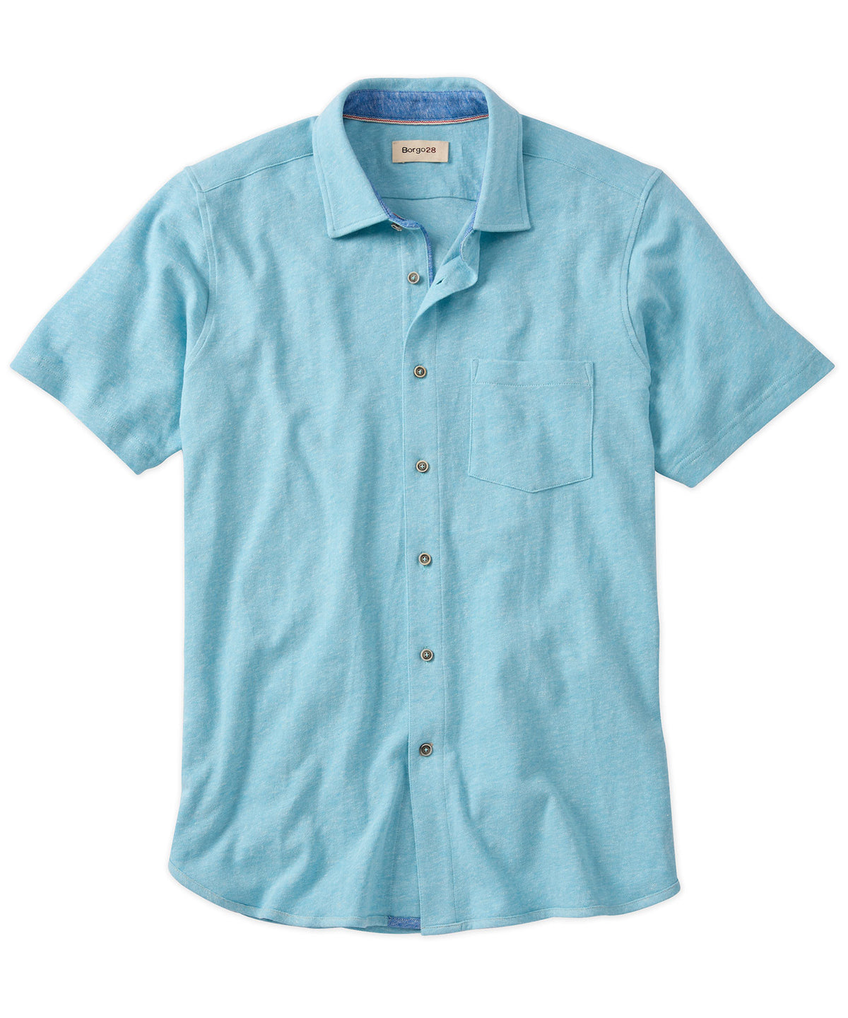 Linen-Blend Knit Sport Shirt