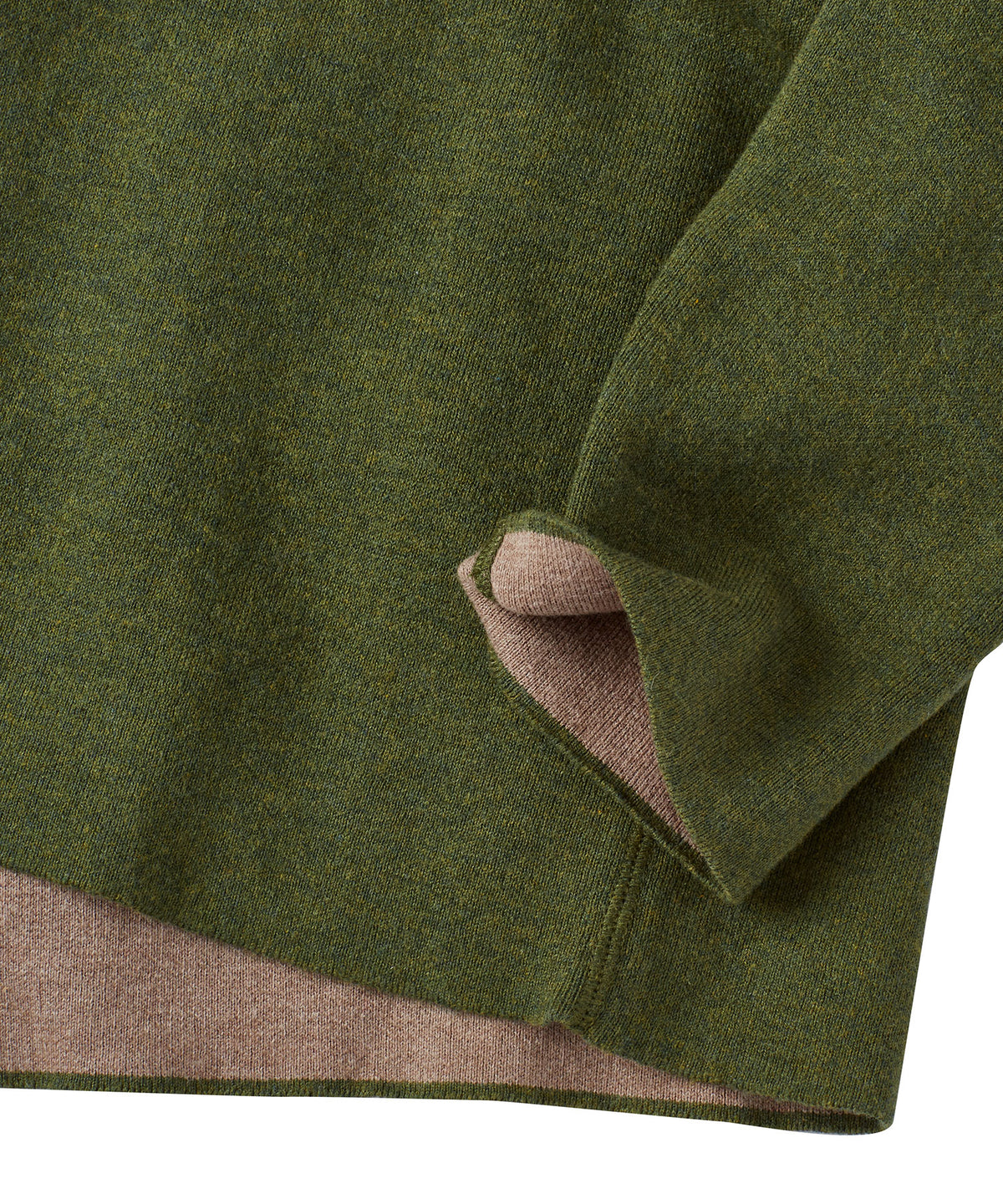 Reversible Quarter-Zip Mock Neck Sweater