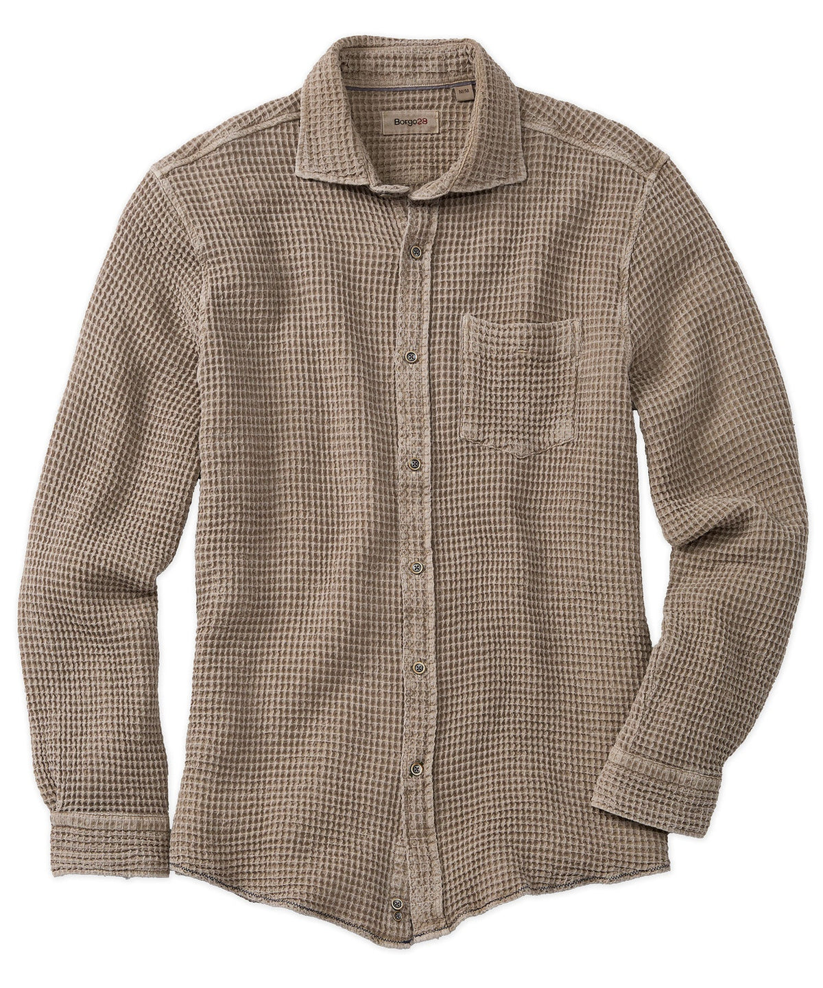 Vintage Waffle Weave Garment-Dyed Shirt