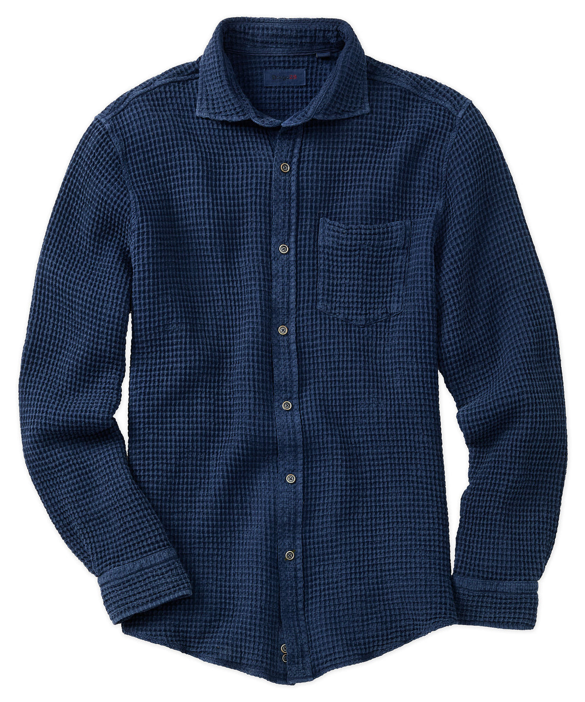 Vintage Waffle Weave Garment-Dyed Shirt