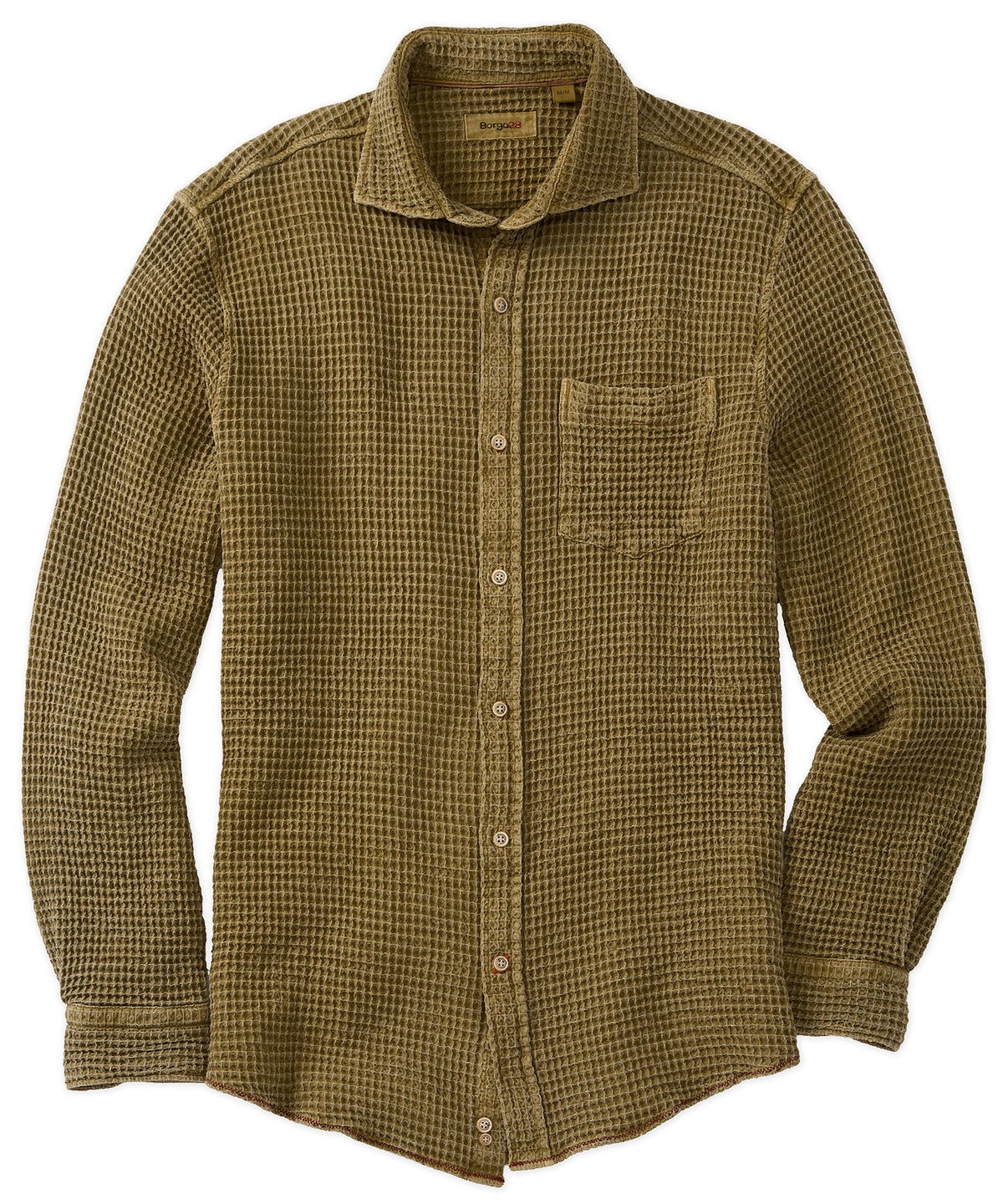 Vintage Waffle Weave Garment-Dyed Shirt