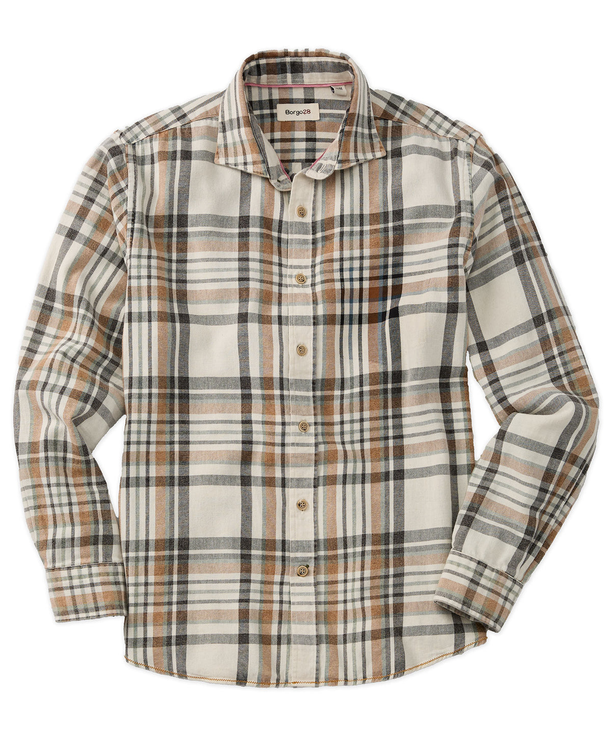 Country Plaid Long-Sleeve Sport Shirt