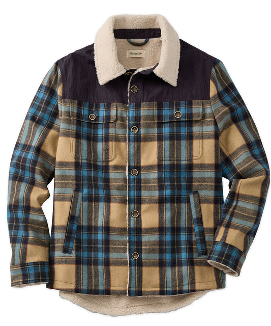 Plaid Fleece Quilted Jacket