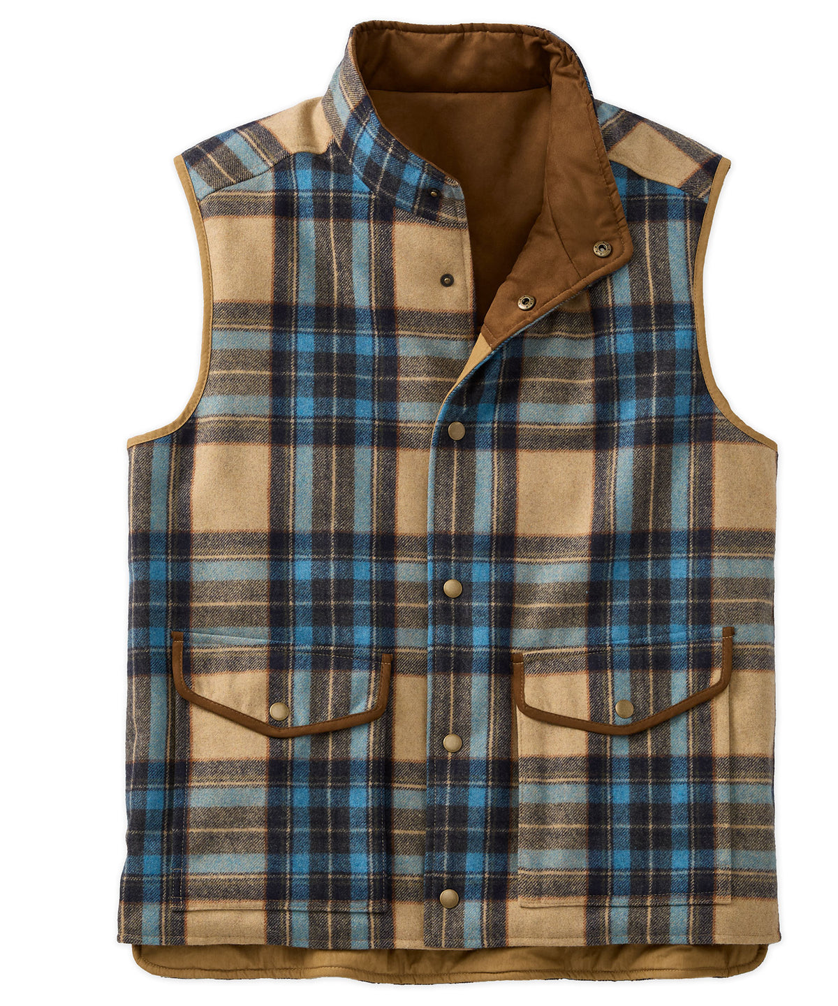 Reversible Quilted/Plaid Vest