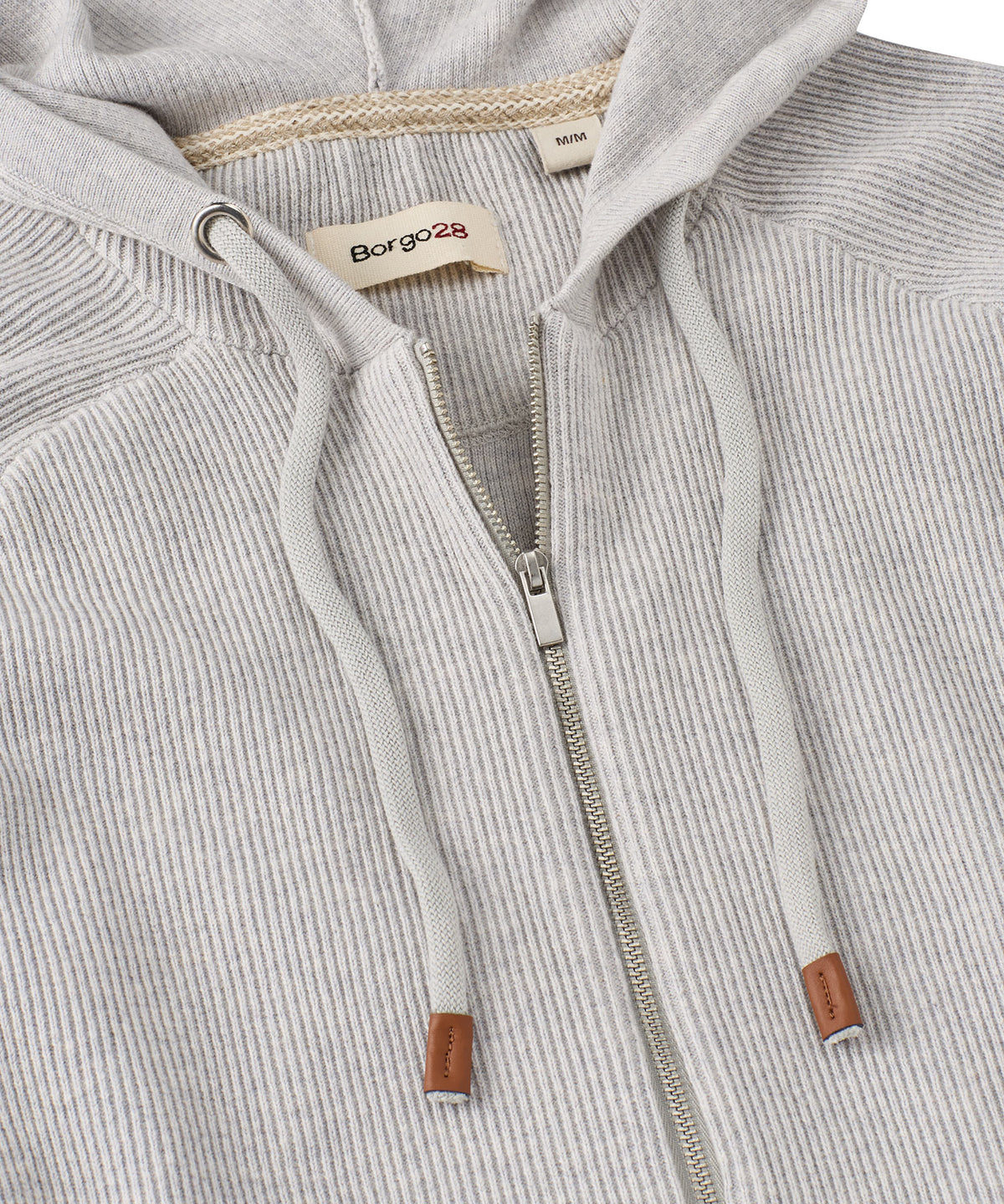 Raglan Sleeve Zip-Front Hoodie