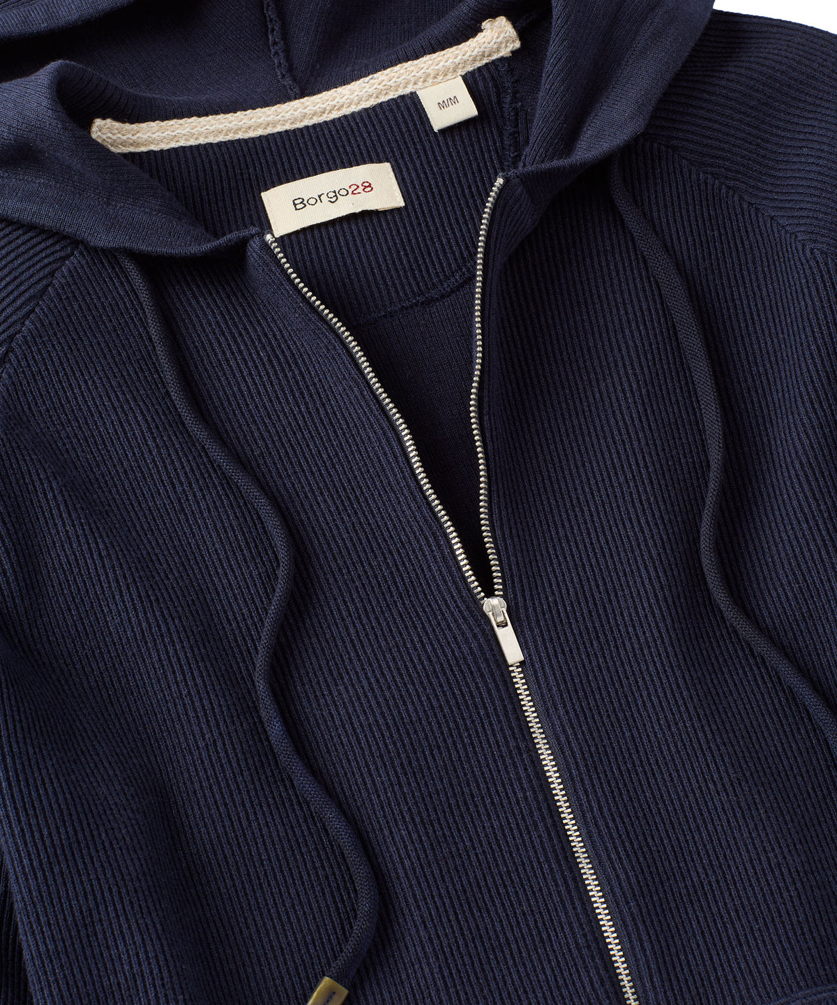 Raglan Sleeve Zip-Front Hoodie