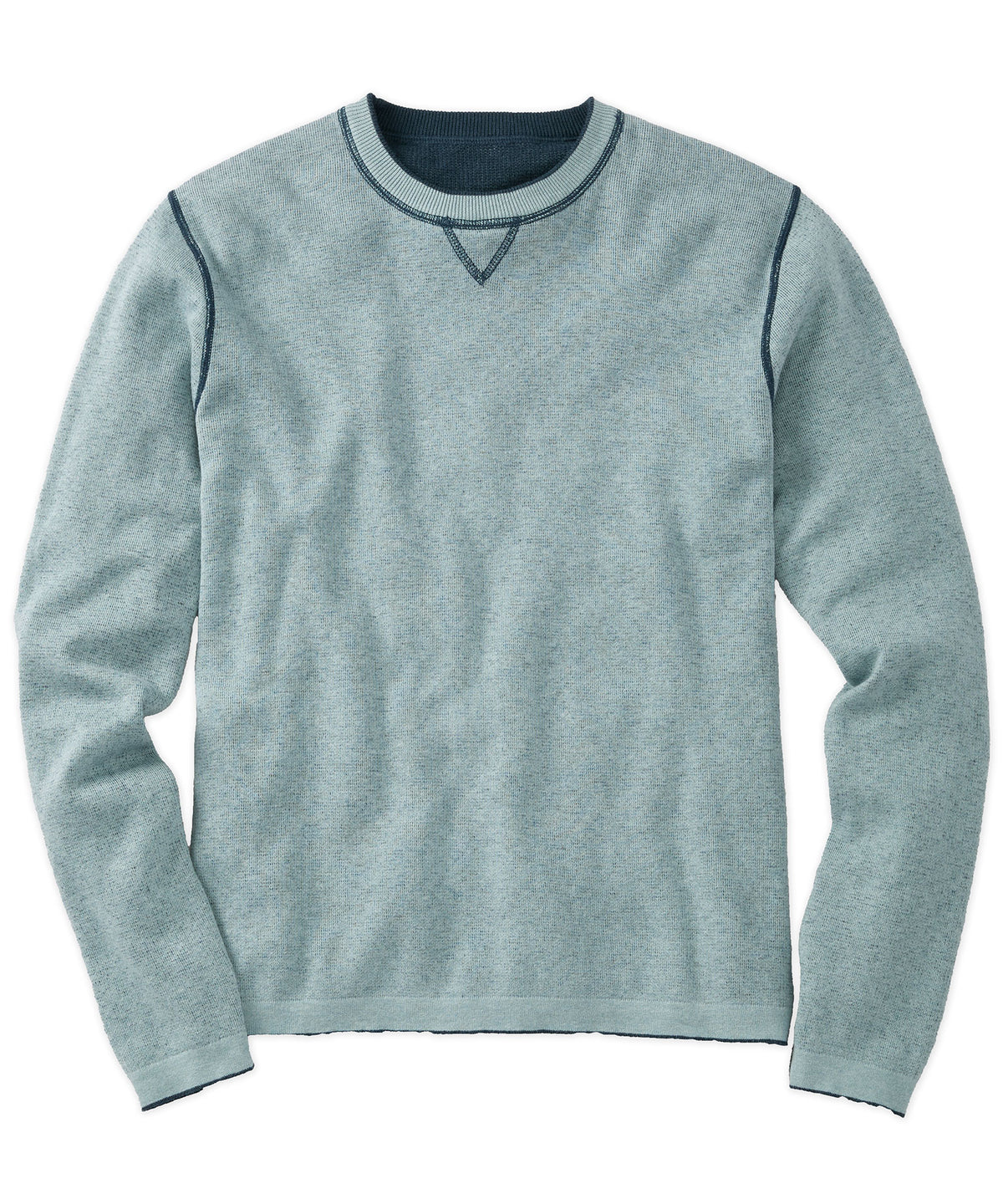 Cotton-Cashmere Reversible Sweater