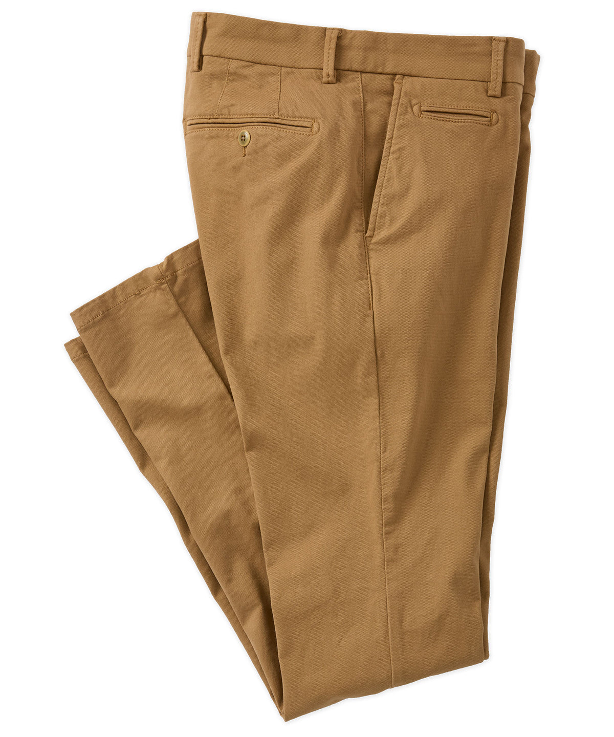 Flat-Front Diamond Dobby Pant