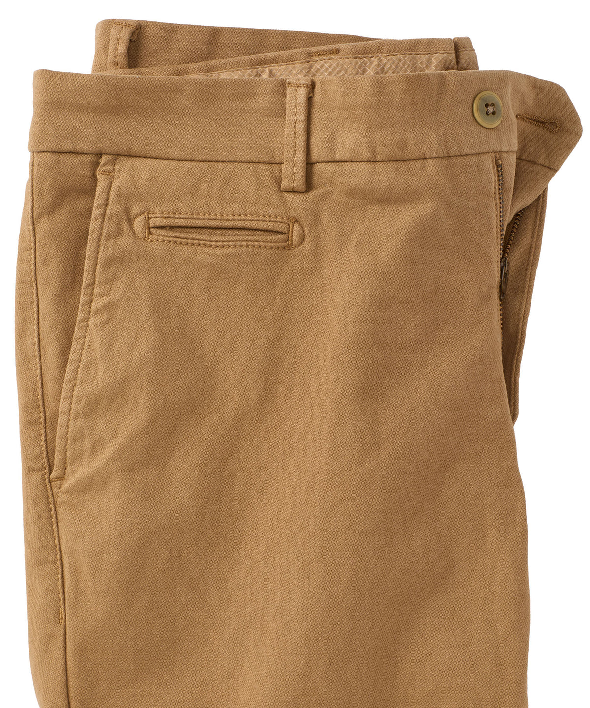 Flat-Front Diamond Dobby Pant