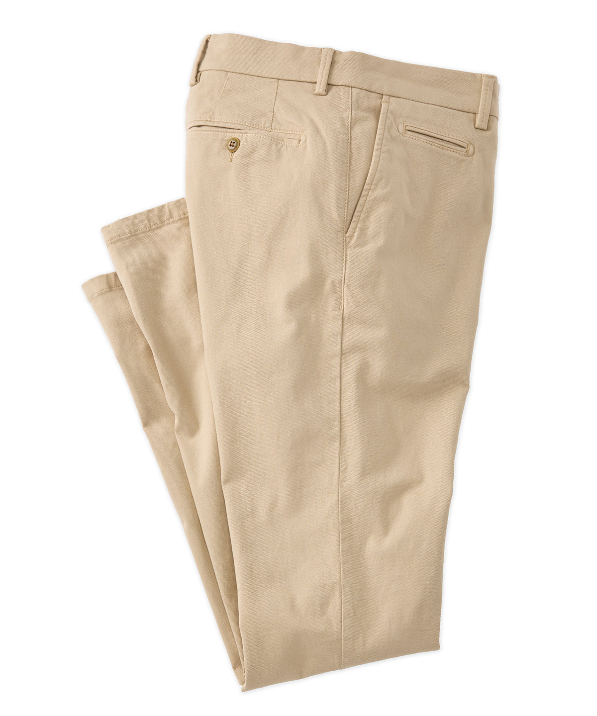 Flat-Front Diamond Dobby Pant