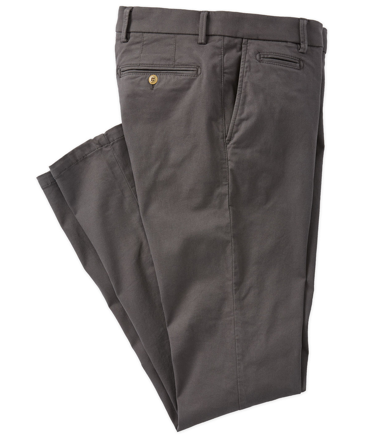 Flat-Front Diamond Dobby Pant