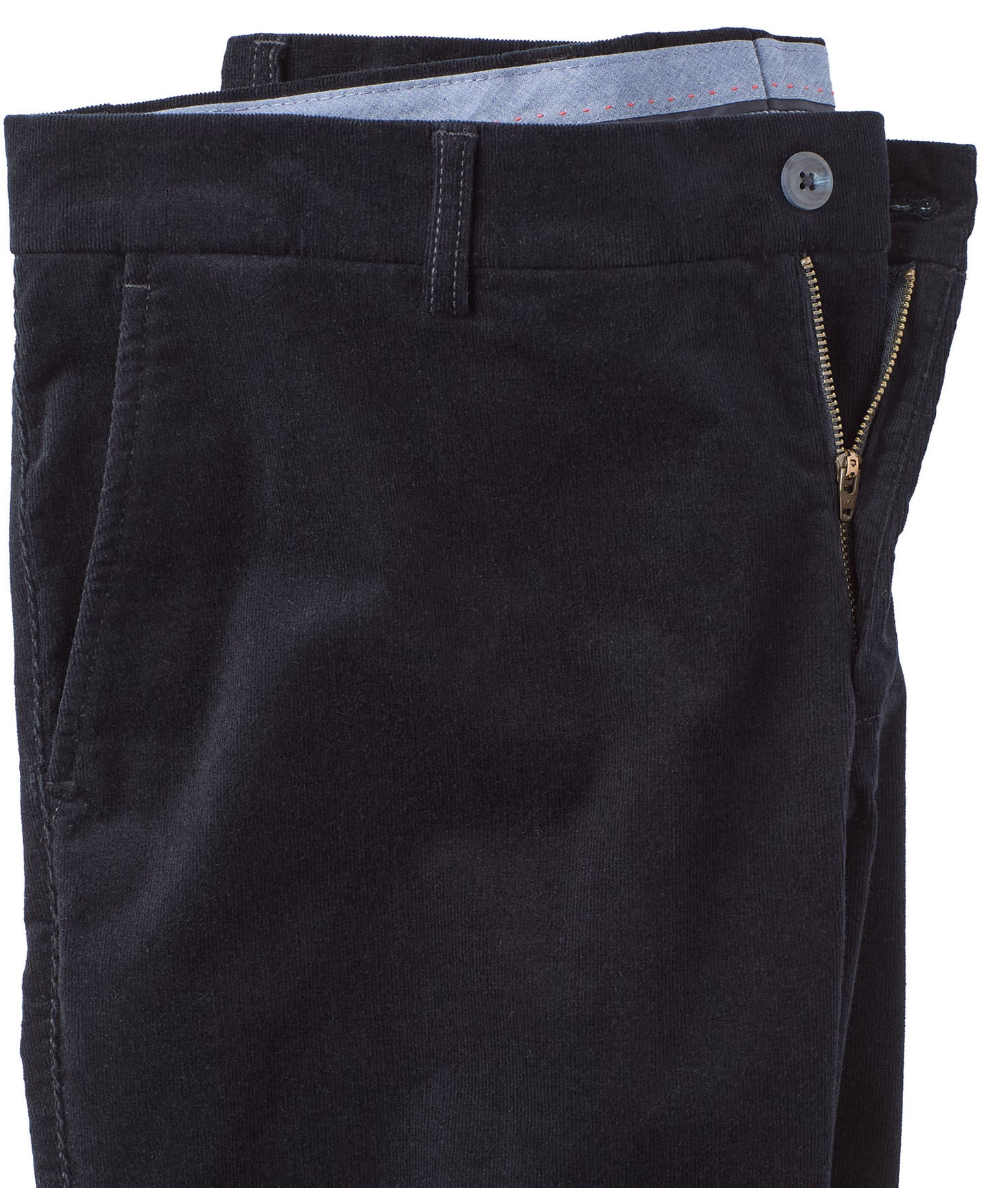 21-Wale Corduroy Flat-Front Pant