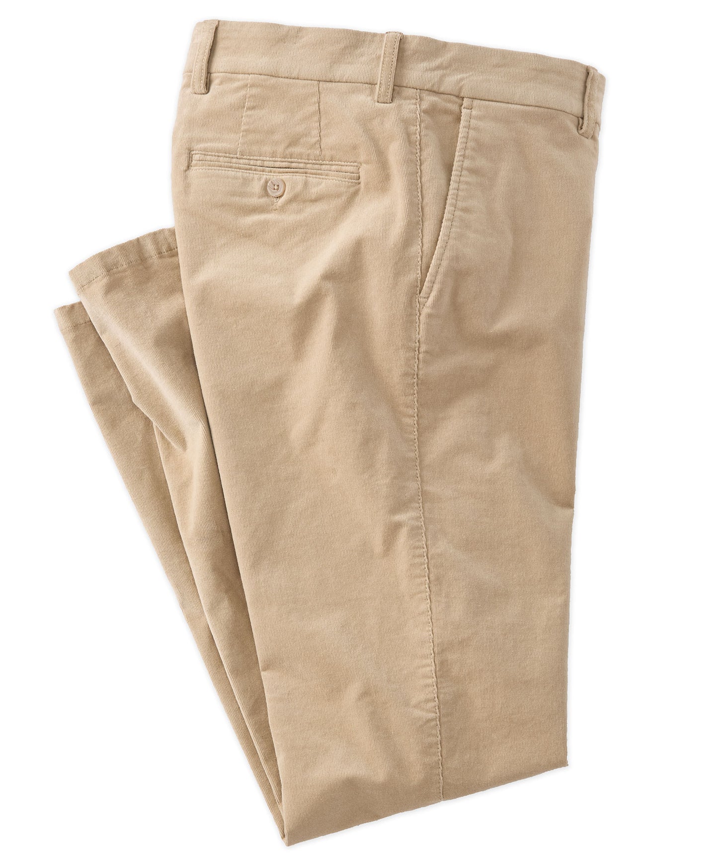 21-Wale Corduroy Flat-Front Pant