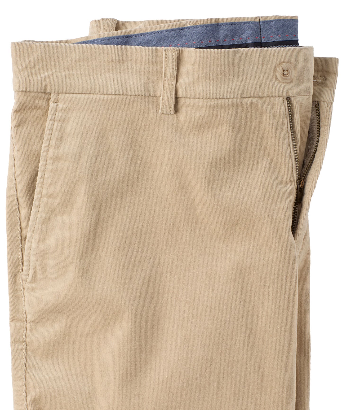 21-Wale Corduroy Flat-Front Pant