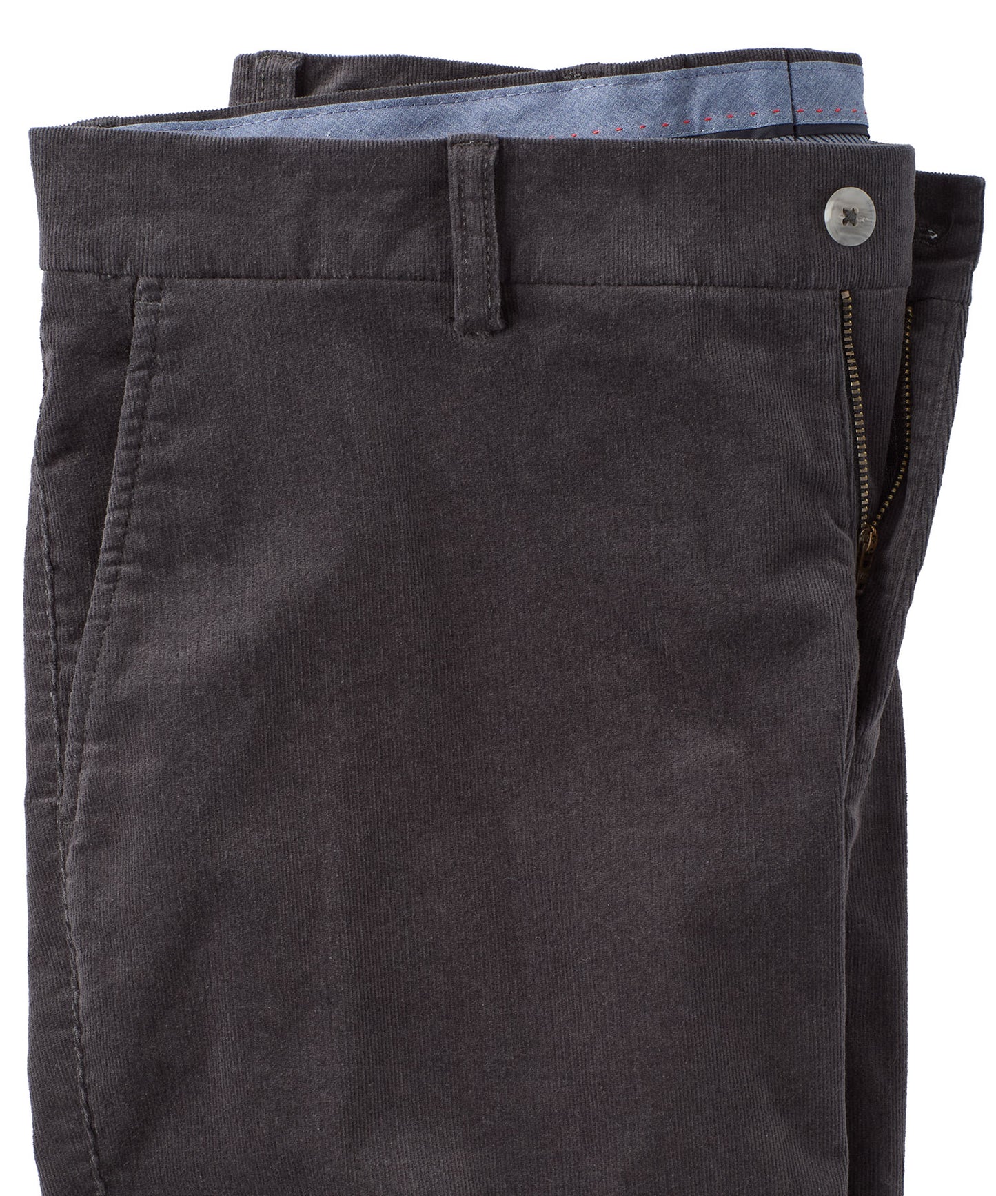 21-Wale Corduroy Flat-Front Pant