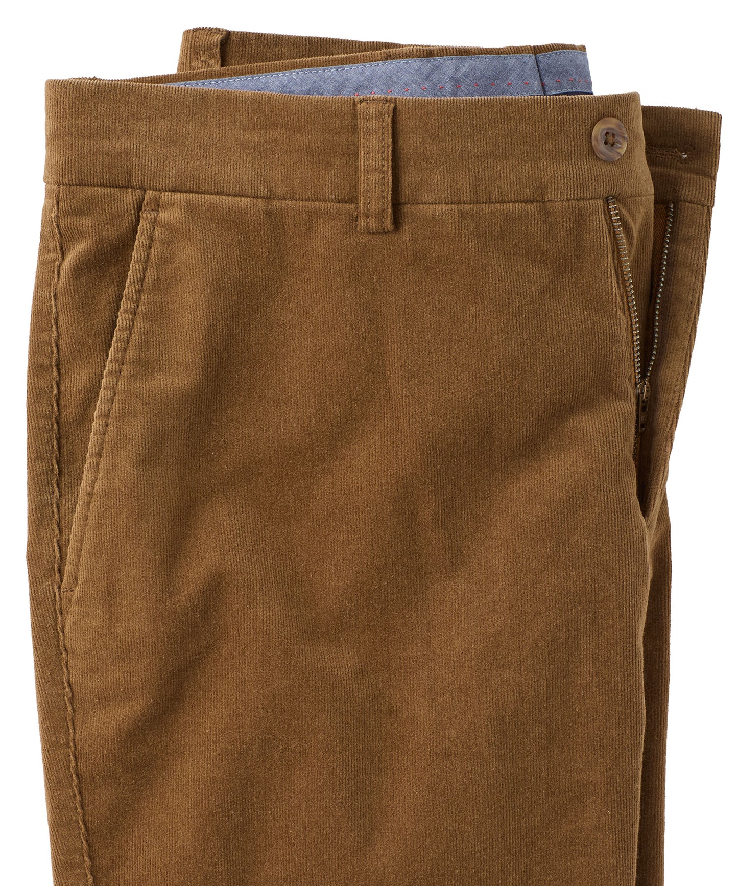 21-Wale Corduroy Flat-Front Pant