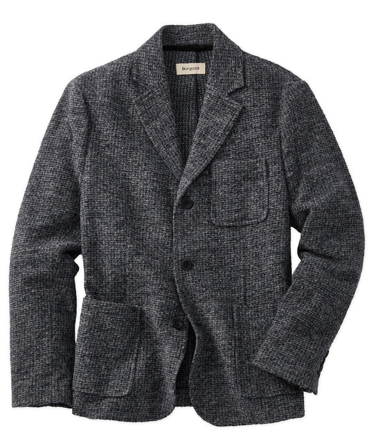 Soft Knit Wool-Blend Blazer