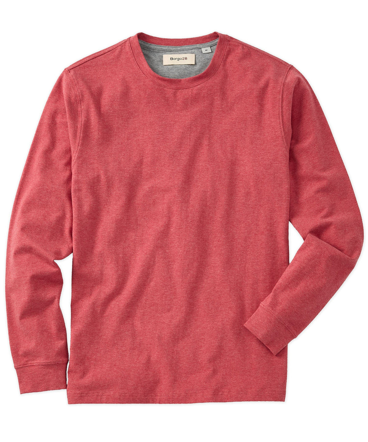 Melange Long-Sleeve Crewneck Tee Shirt