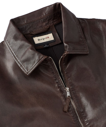 Leather Bomber Jacket