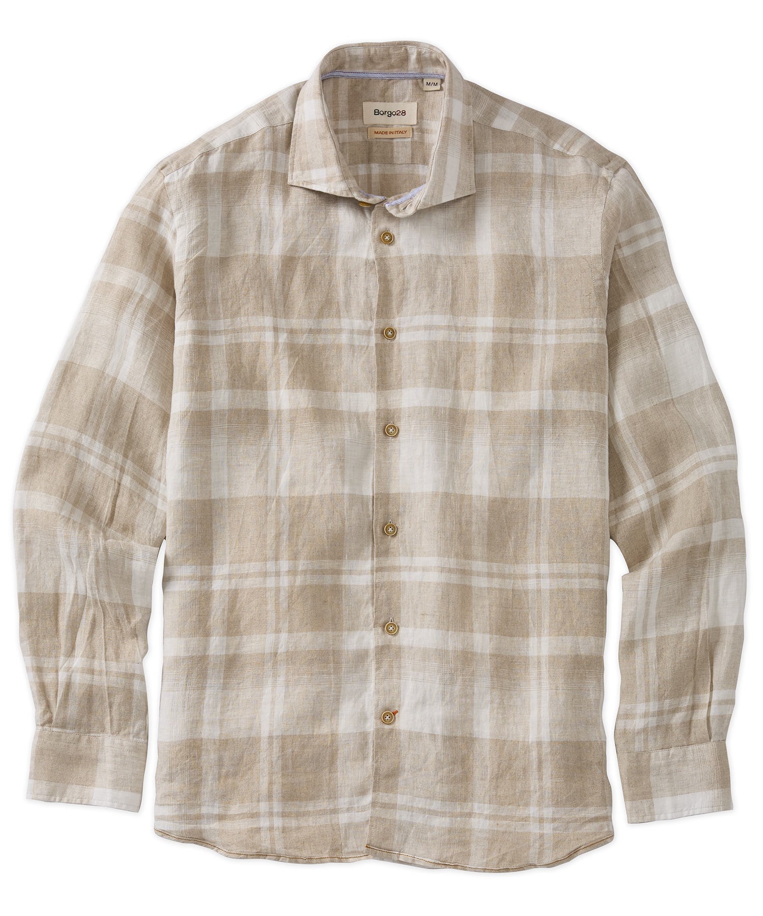 32635 Plaid Linen Sport Shirt - Borgo28