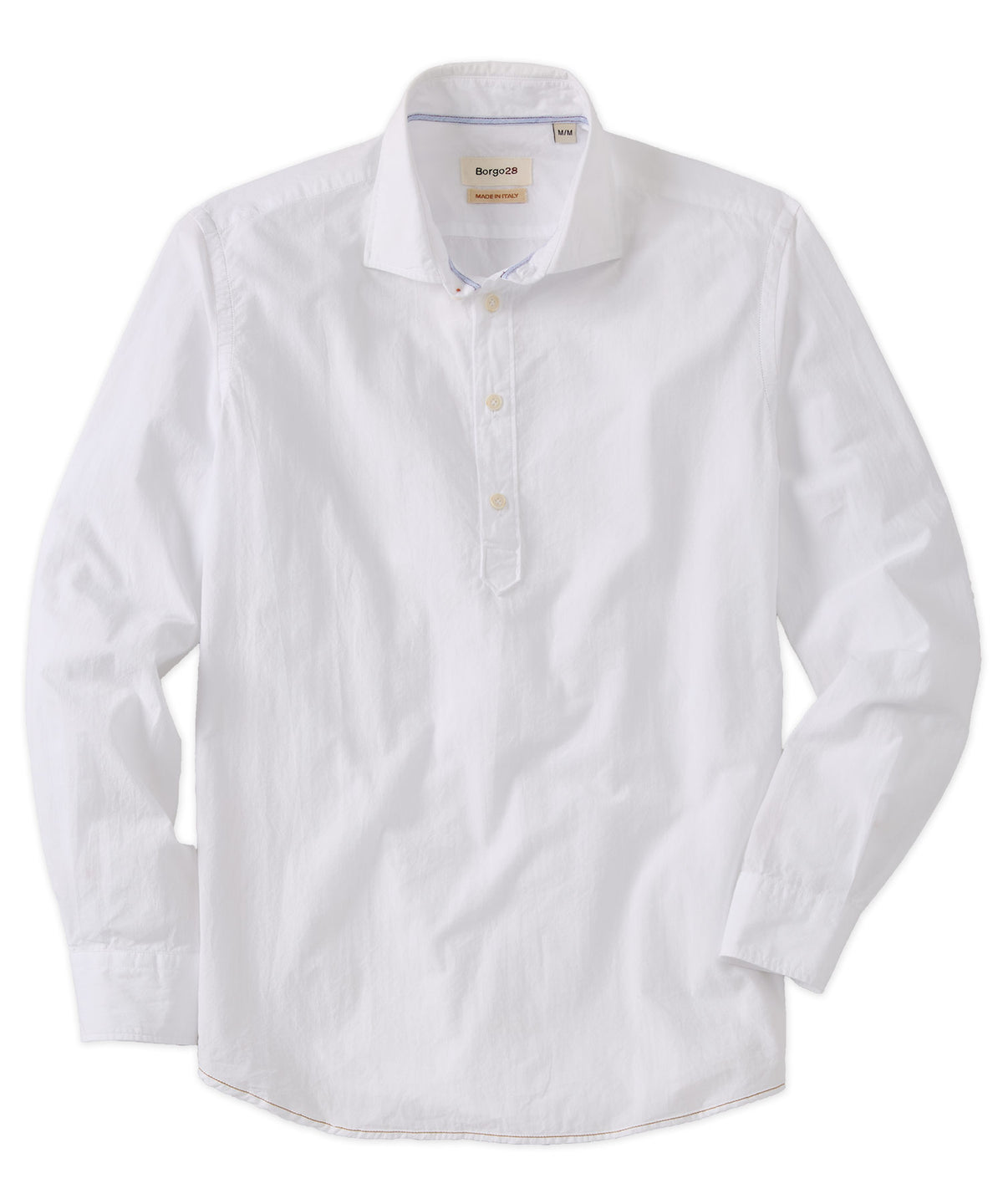 mens popover dress shirt Relaxed-Fit Linen Popover Shirt