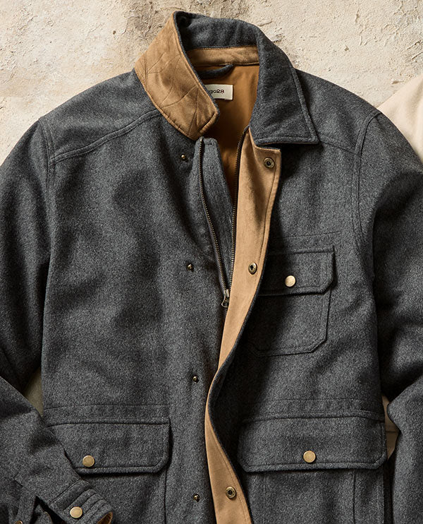 Wool-Blend Utility Hunting Jacket by Borgo28