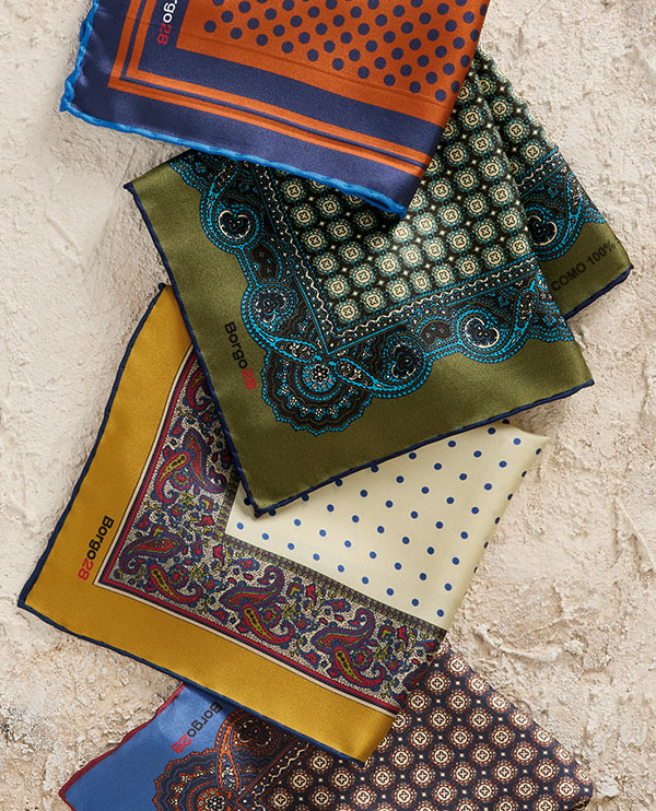 Silk Pocket Squares by Borgo28