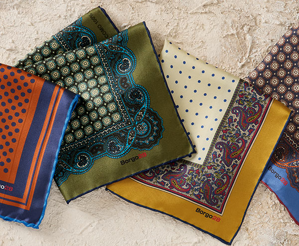 Silk Pocket Squares by Borgo28