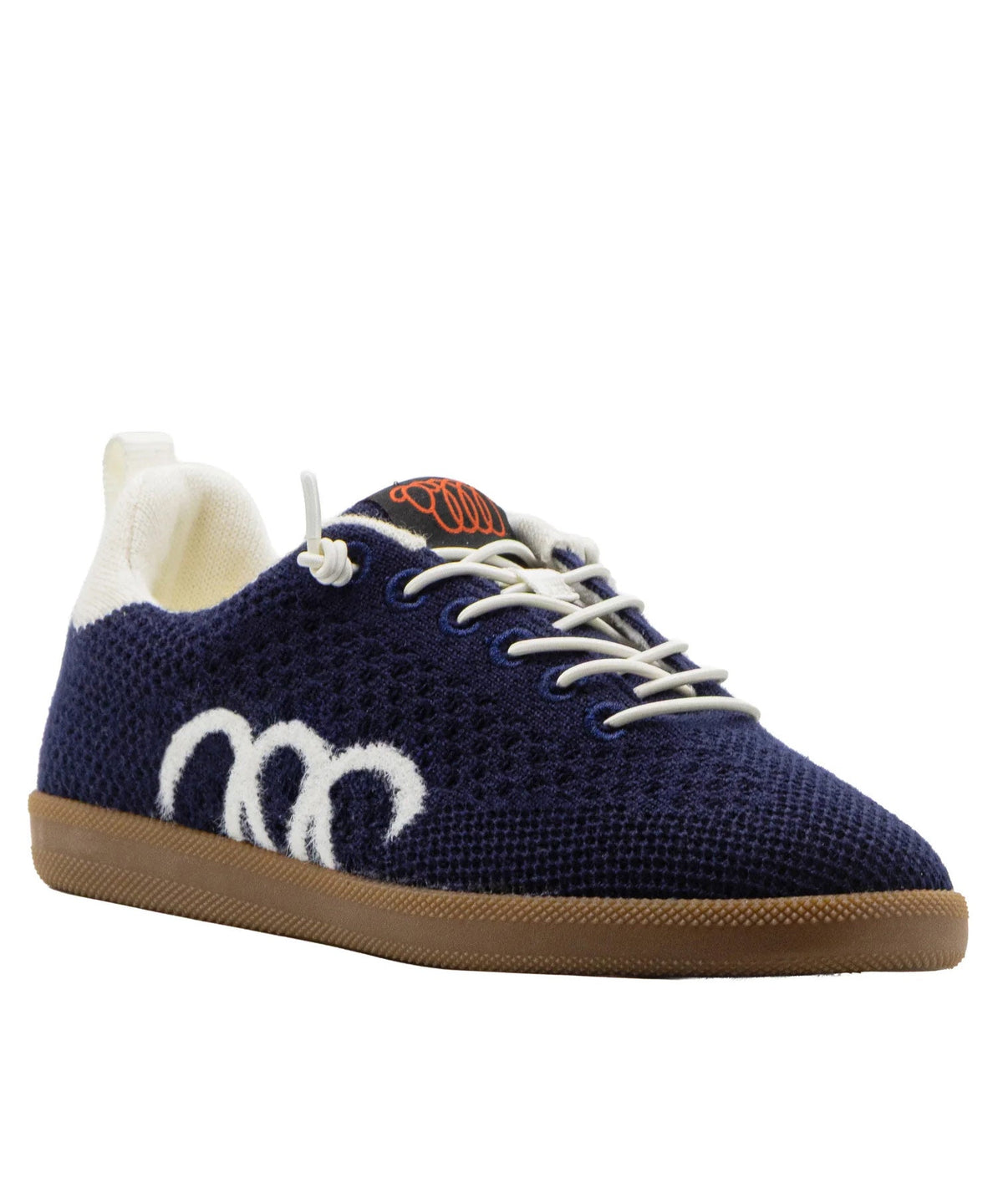 Navy Ecru Merino Wool
