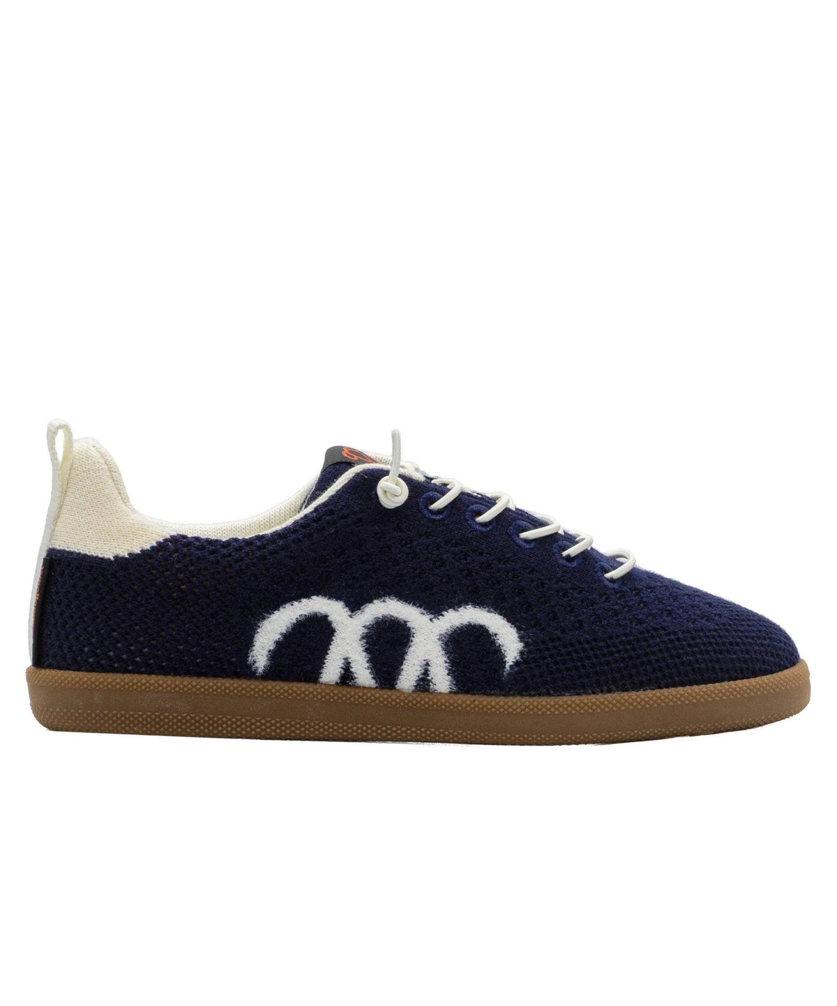 Navy Ecru Merino Wool