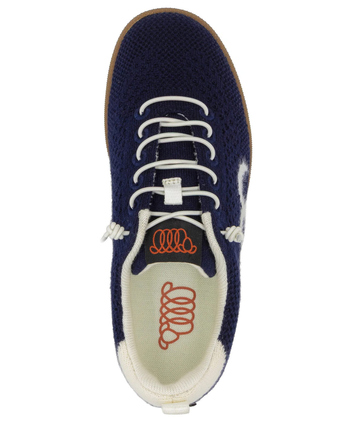 Navy Ecru Merino Wool