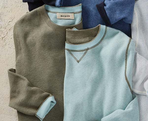 Borgo28 Cotton-Cashmere Reversible Sweater