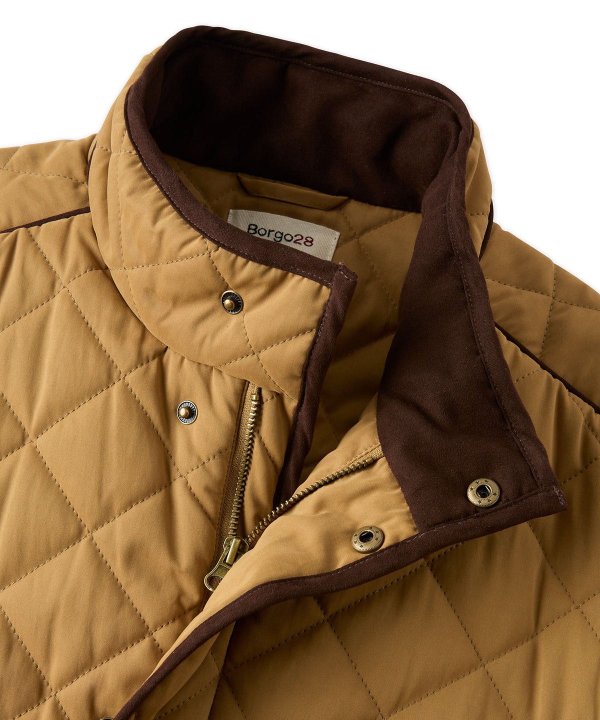 Brushed Poly-Nylon Quilted Jacket